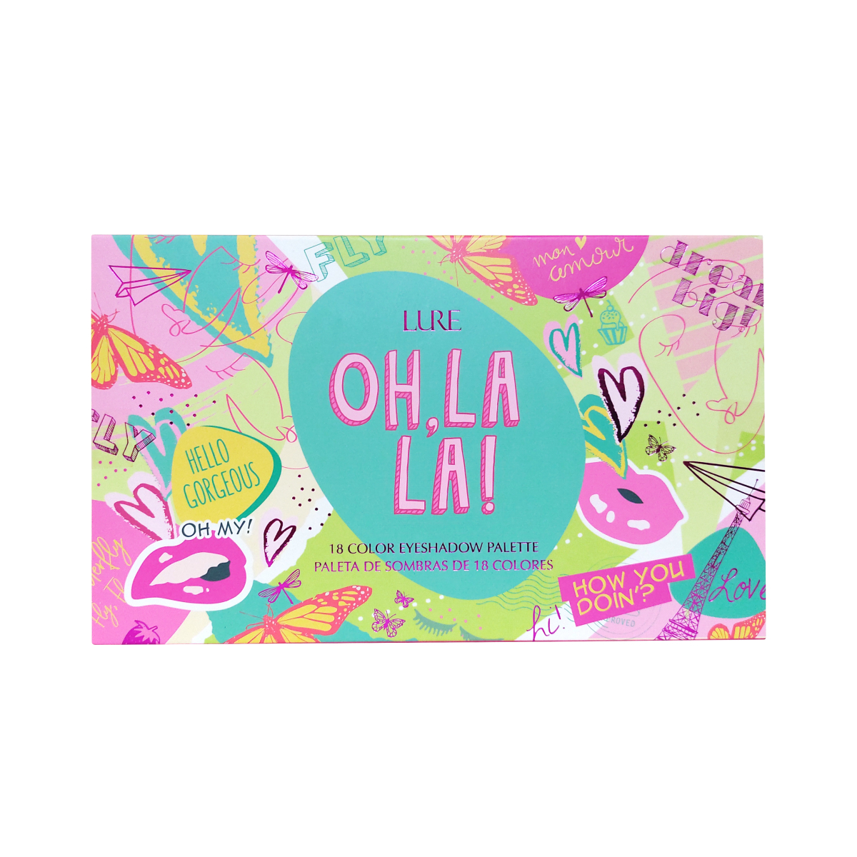 ¡Desata tu creatividad con la paleta de sombras Lure Girls Can- Oh la la! Colores vibrantes para un look audaz y lleno de estilo.