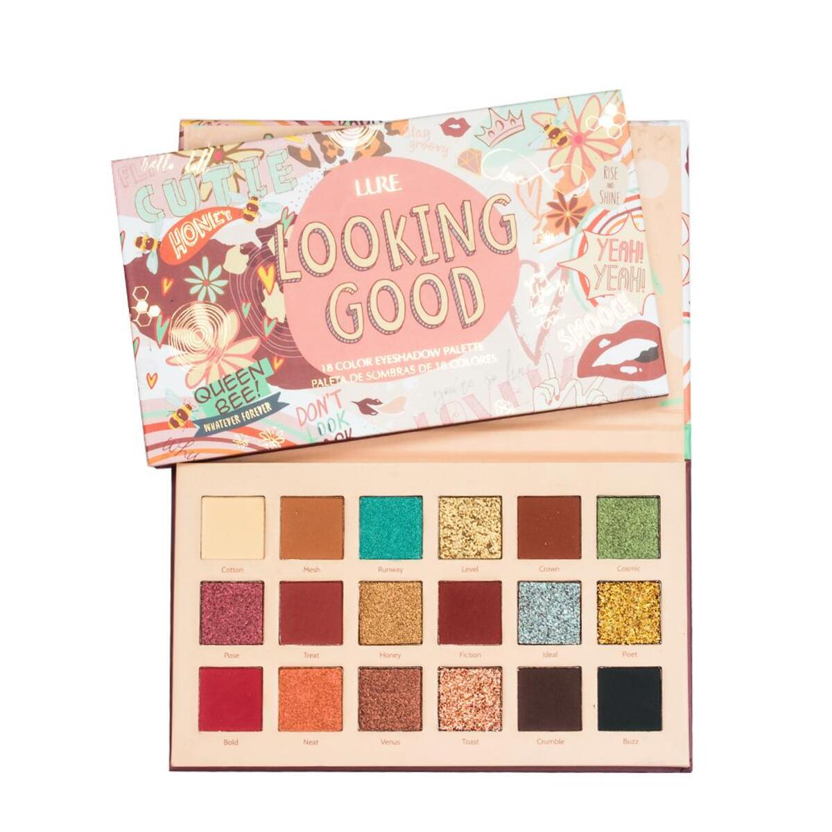 ¡Desata tu creatividad con la paleta de sombras Lure Girls Can- Looking Good! Colores vibrantes para un look audaz y lleno de estilo.