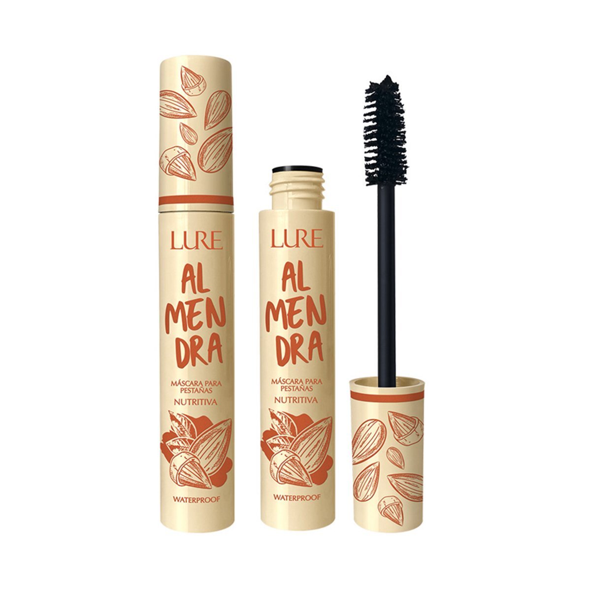¡Obtén pestañas de impacto con nuestra fabulosa mascara con extracto de Almendra! Define y alarga tus pestañas para un look deslumbrante.